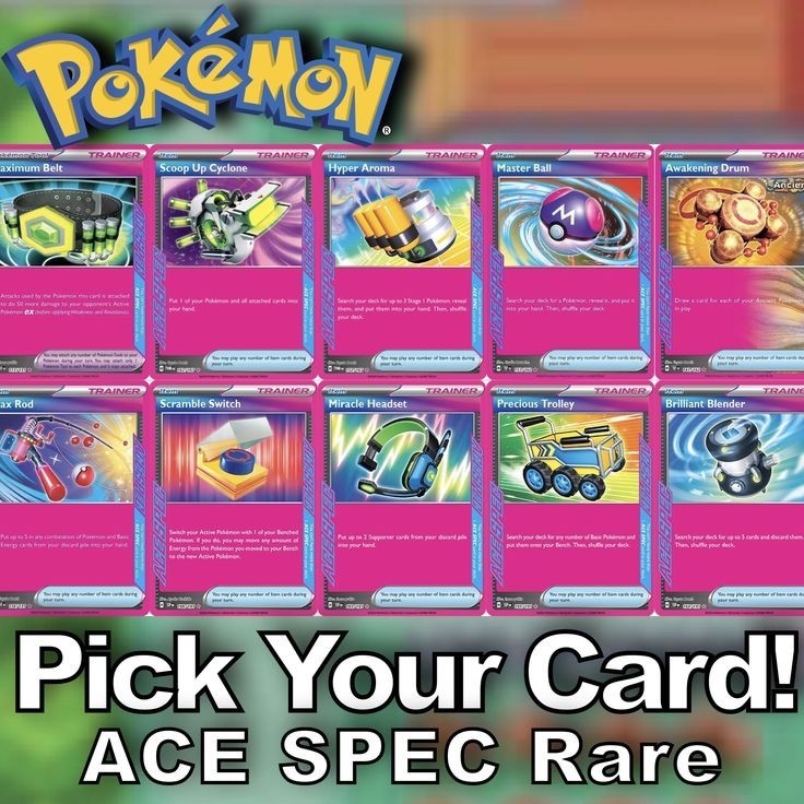 Pokemon ACE SPEC Rare - Pick Your Card - Scarlet & Violet Era | eBay