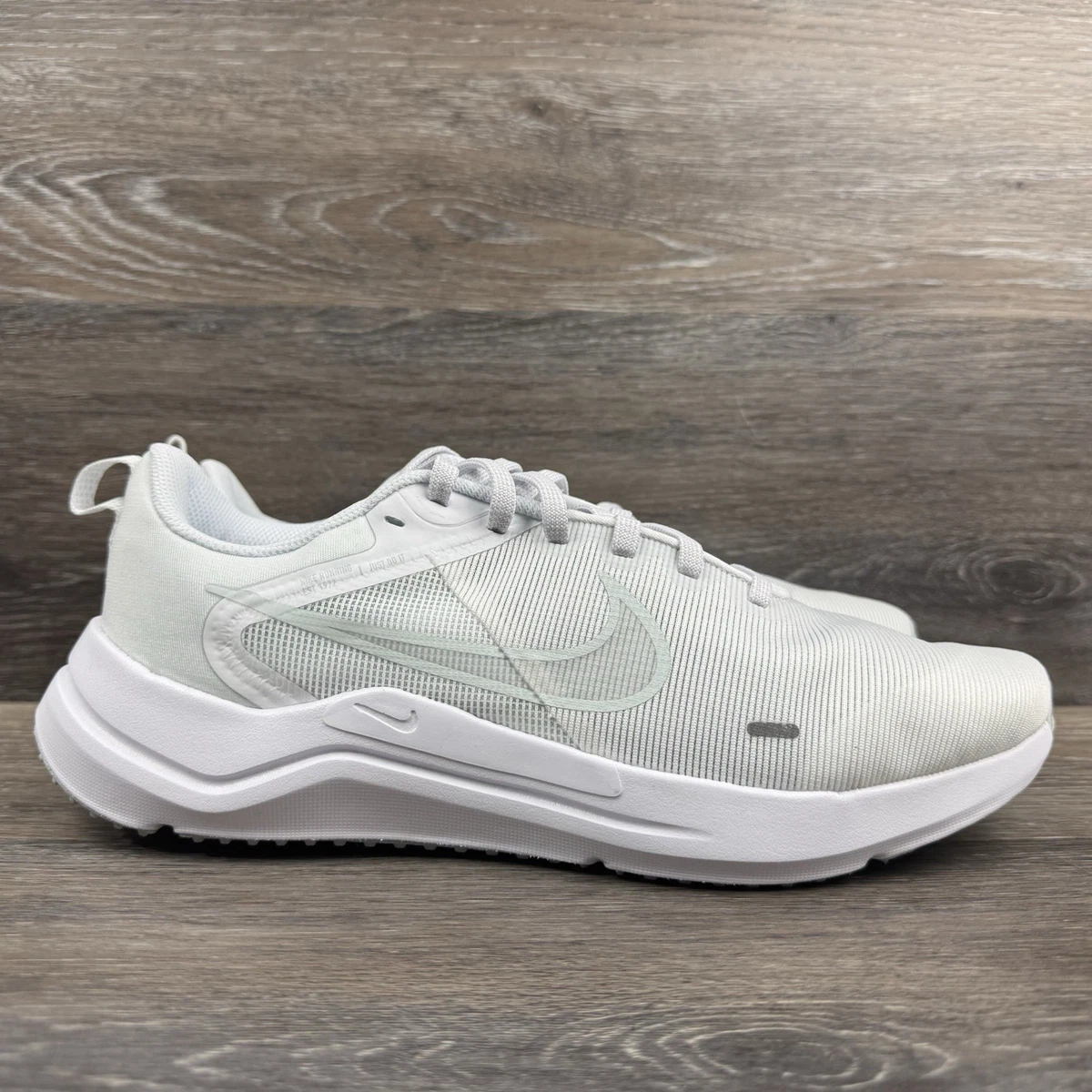 Nike Downshifter 12 DD9293-100 Men 11 Running Shoes White Pure Platinum Sneakers Nike Downshifter 12 White Pure Platinum for Sale  main image 3