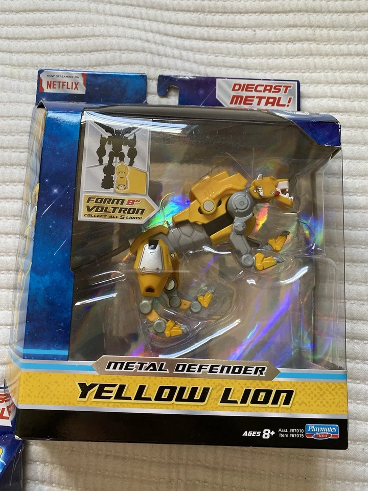 Voltron Legendary Metal Defender Series Complete Set of 5 DieCast Lions 2017 - Image 3 of 4