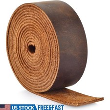 Genuine Full Grain Cowhide Leather Strap 1 Inch Wide Crafts Belts Tools New
