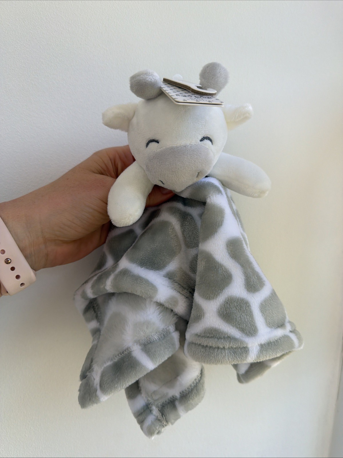 Baby Town Giraffe Blankie Comforter White Grey soft toy Comforter bnwt