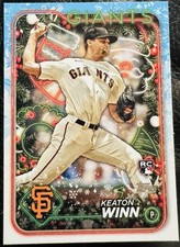 2024 Topps Holiday Keaton Winn #H164 (RC) Base Rookie Card San Francisco Giants
