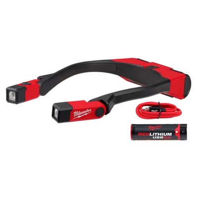 Milwaukee 2117-21 Redlithium USB 400L Neck Light Red And Black