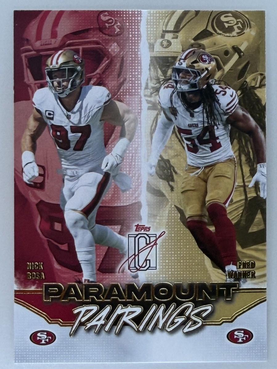 2025-26 Topps Signature Class Nick Bosa & Fred Warner PARAMOUNT