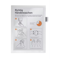 Durable Magnetrahmen Duraframe Magnetic Note, A4, Silber 498923