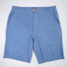 Faherty All Day Shorts Mens 31 Blue Hybrid Board Shorts Stretch Quick Dry Surf