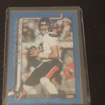 Topps 2024 Topps Chrome C.J. Stroud Houston Texans Blue Parallel #119 113/150