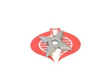 1:1 Scale Plastic Grey Throwing Star COSPLAY #4