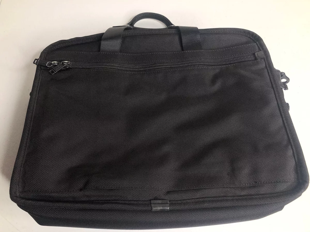 TUMI ALPHA Large Black Expandable Laptop Travel Bag 26160DH