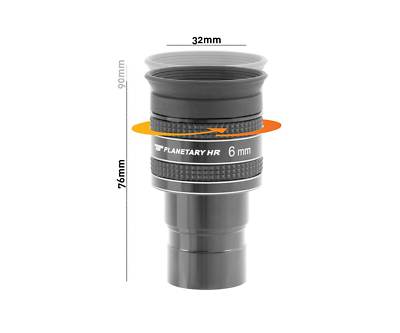TS-Optics Okular Planetenokular HR 6mm TS Planetary 1,25'' f. Teleskop, HR6