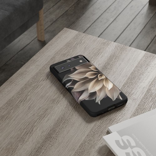 Tough Case For iPhone, Samsung Galaxy, Pixel, Cream Dahlia Flower Print - 第 143/223 張圖片