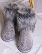 Slipper boots Giselle by Pretty You new in Grey NOW HALF PRICE