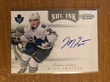 2011/12 Panini Contenders NHL Ink Matt Frattin autograph Toronto Maple Leafs
