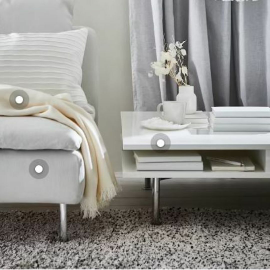 Mesa de centro IKEA. Color Blanco. Segunda mano. Como nueva