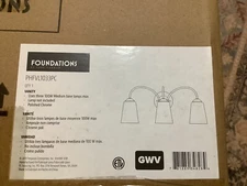 Park Harbor Bay Creek 3 Light 23" Wide Bathroom Vanity  Light Polished Chrome