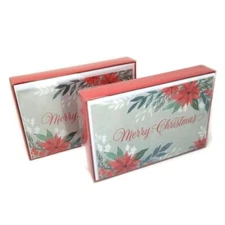 "Merry Christmas" Boxed Holiday Cards, American Greetings, LOT/2 (16 per box)