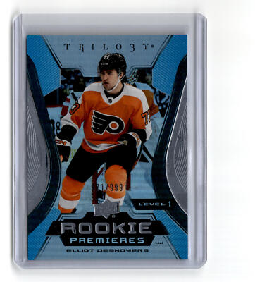 Elliot Desnoyers 2023-24 Upper Deck Trilogy #141 Level 1 Rookie /999 Flyers