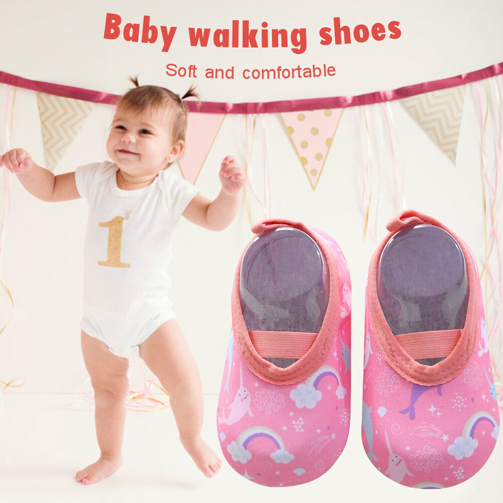 SAOLA Scarpe da bambino suola piatta suola morbida asciugatura rapida calzini scarpe per bambini (rosa M)