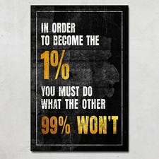 1 Do Inspiring Entrepreneur Success GYM Motivation Wall Art Poster No Frame