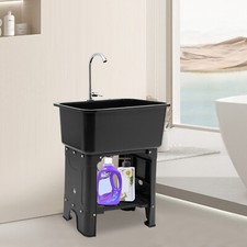 Utility Sink Laundry Tub with Faucet Basement for Laundry Room Garage or Shop