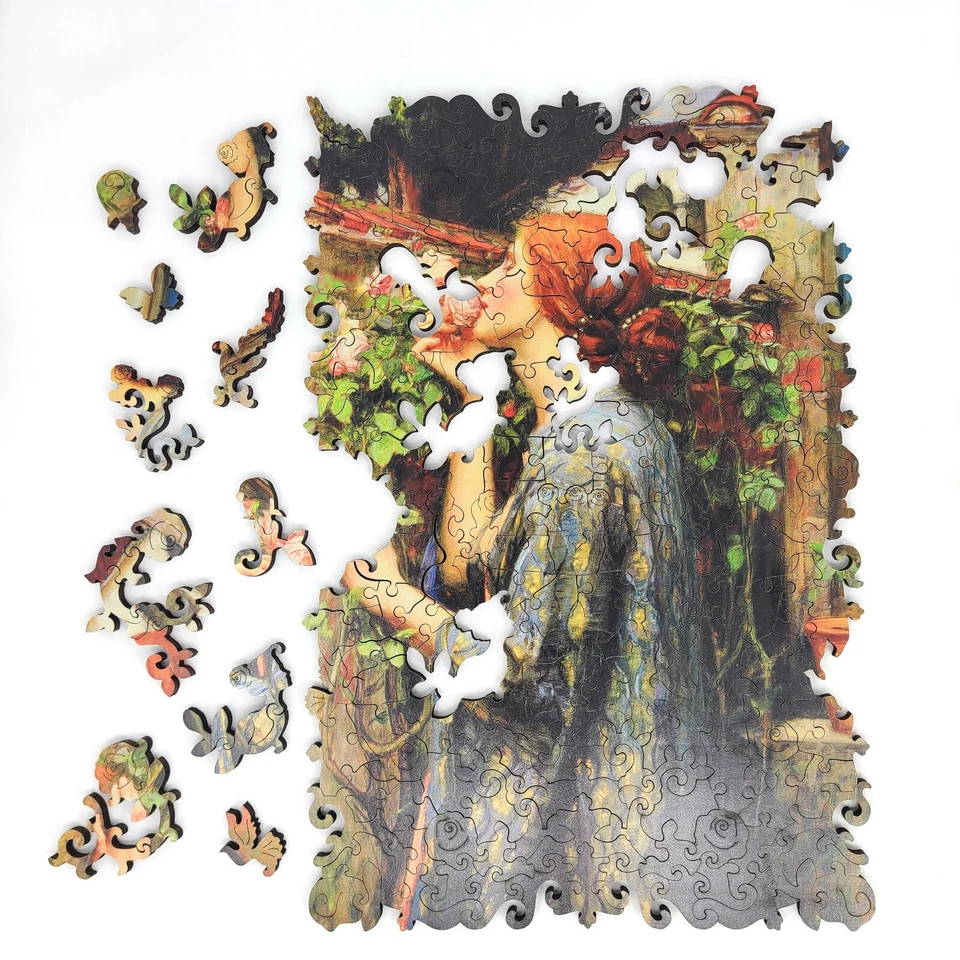 Wooden Jigsaw Puzzle for Adults by FoxSmartBox - 200 pcs - The Soul of The Rose - Image 2 of 4