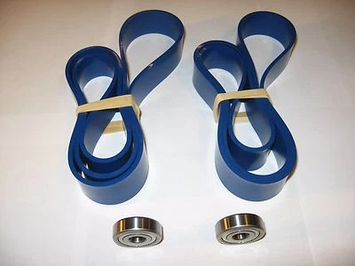 2 BLUE MAX ULTRA DUTY BAND SAW TIRES AND 2 THRUST BEARINGS DELTA MILWAUKEE 14"