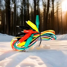 Cen-tech18"  low voltage multi-colored test leads with insulated double...