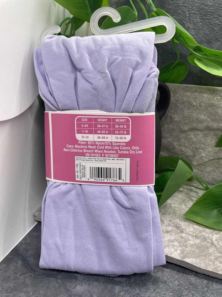 Circo Cotton Knit Tights Girl's Size 12-14 Violet Villa NWT Free Ship - Image 4 of 4