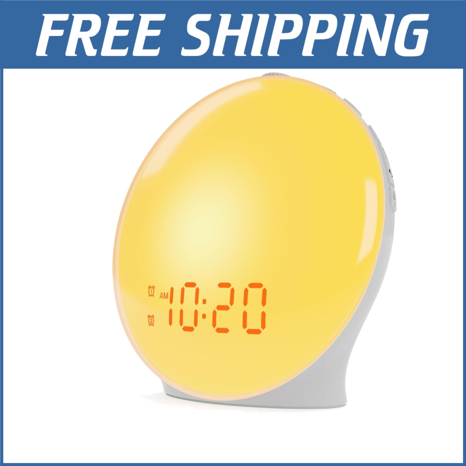 7-Color Sunrise Alarm Clock with Snooze for Kids Bedrooms-image