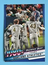 2020 Topps Series 2 Decades Best Blue Parallel Oakland Athletics #DB-52