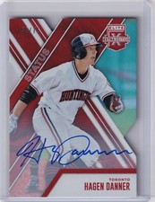 Hagen Danner 2017 Panini Elite Extra Edition Red Die Cut Auto #61, 40/75