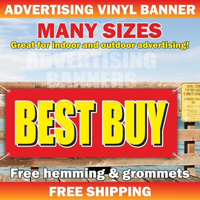 BEST BUY Advertising Banner Vinyl Mesh Sign good fix sale price shop