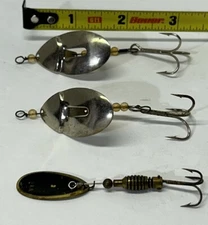 Unknown Fishing Lures- Lot Of 3, Size Approximately 3”