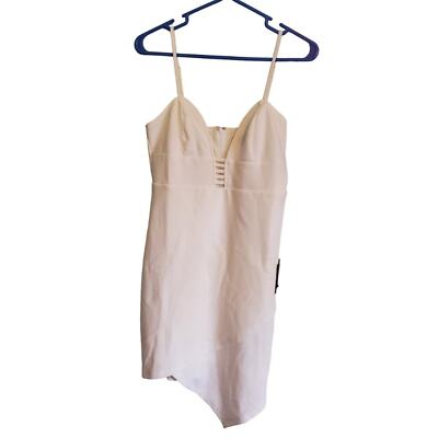 Lulus Dress White Let's Dance All Night Asymmetrical Bodycon Mini Dress |  eBay