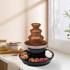 3 Tiers Chocolate Fondue Fountain Machine for Party Wedding Home & Restaurant