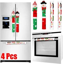 Refrigerator Handle Covers Christmas Decorations for Kitchen Appliance Oven Door