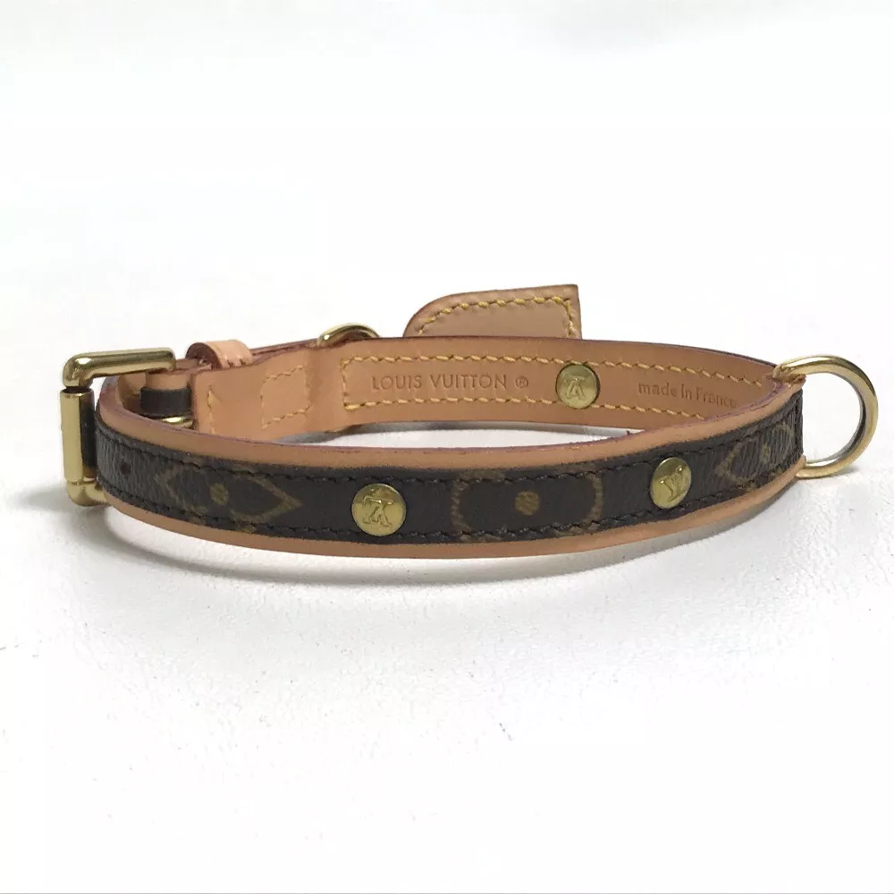 LOUIS VUITTON M58072 Monogram Collier BaxterPM Dog Collar | eBay