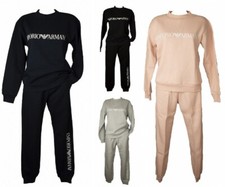 Tuta donna EMPORIO ARMANI completo tempo libero felpata invernale maglia girocol