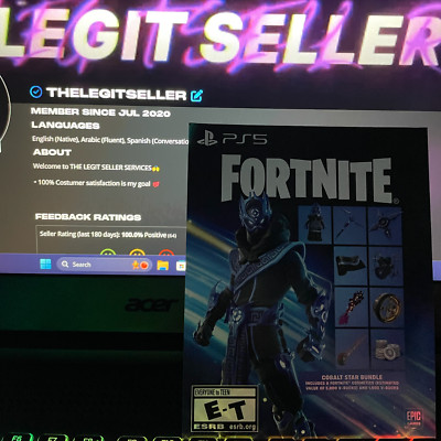 Fortnite - Cobalt Star Bundle + 1,000 V-Bucks (US Key)