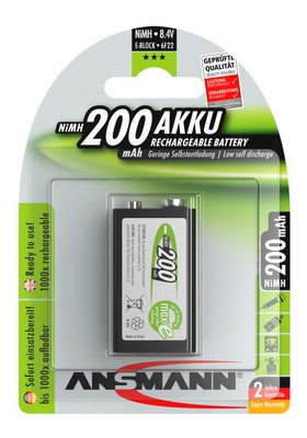 Ansmann maxE NiMH-Akku E-Block 200mAh