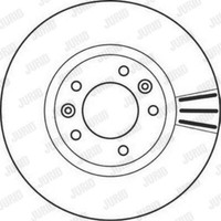 Jurid Bremsscheiben Vorne Ø283 Mm Beschichtet FüR Peugeot 607 9D 9U 562126JC