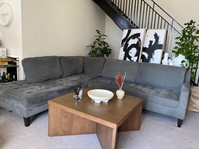 Z Gallerie Vapor Daybed Sectional - 2 PC / Amalfi Charcoal | eBay