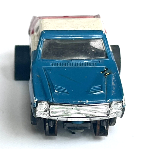 ORIGINAL VINTAGE AURORA TUFF ONES AMX RED WHITE AND BLUE SLOT CAR #1477 - Picture 5 of 7