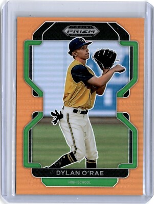 2022 Prizm Draft Picks Orange Refractor Dylan O'Rae 16/50 (B24) Brewers ...