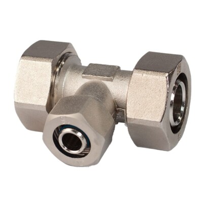 1'' MaxLine COMPRESSED AIR TUBING Fitting 1'' X 1/2'' REDUCING DROP TEE M8016