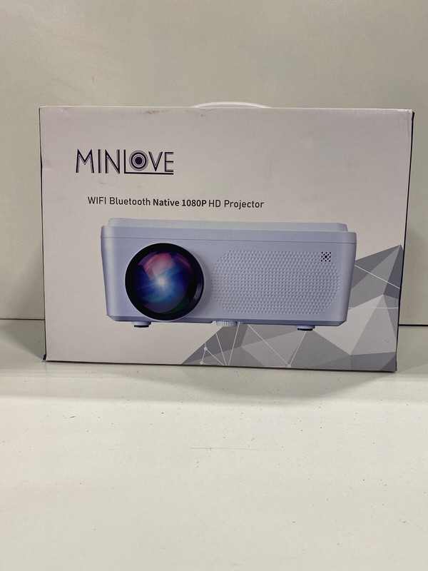 MINLOVE Full HD Portable Projector 1080P WiFi Bluetooth PJ-118S