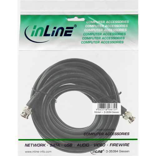 Thumbnail - Inline Bnc Videokabel Stecker / Stecker Rg59 75ω Schwarz 10m