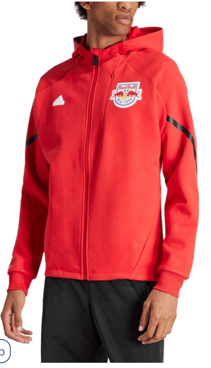 Brand new Men Adidas New York Red Bull 2024 Red Anthem Travel Raglan Large