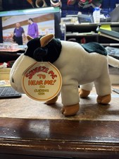 1987 Squeezems CLARENCE COW 12" Plush Fundamental Working Moo Sound W/tags Rare