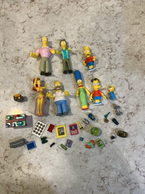 #ad Vintage lot of 8 Simpson Collectible Figurines by Fox Playmates 2001 amp; 2002 $64.97